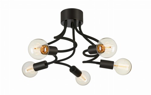 Lampa ścienna Medusa 107931 Markslojd 5xE27 20W Czarny