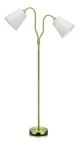 Lampa stojąca podłogowa Modena 105274 Markslojd 2xE27 60W Mosiężny Biały