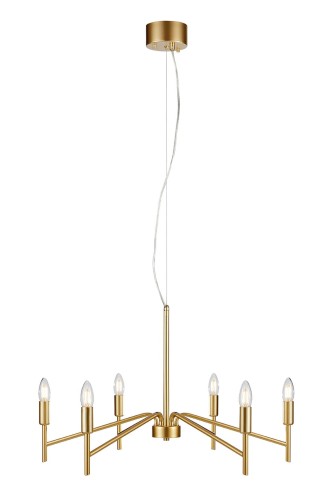 Lampa wisząca Monarch 108210 Markslojd 6xE14 18W Złoty