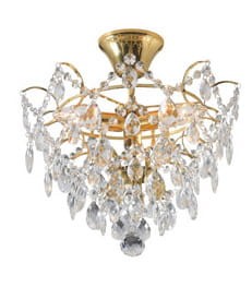 Lampa sufitowa Plafon Rosendal 100538 Markslojd 3xE14 40W Złoty Przezroczysty