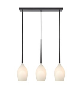 Lampa wisząca Salut 106808 Markslojd 3xE14 40W Czarny Biały