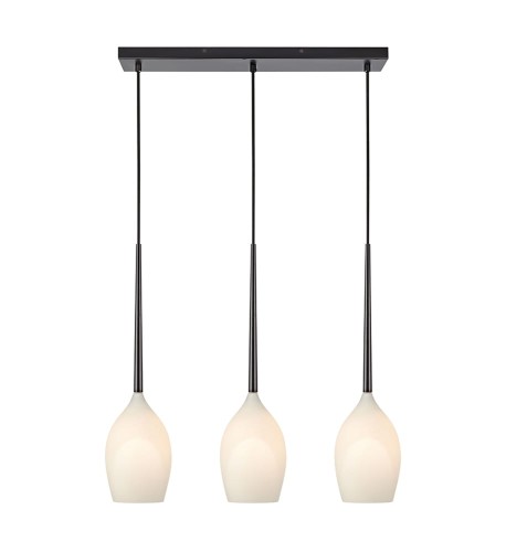 Lampa wisząca Salut 106808 Markslojd 3xE14 40W Czarny Biały