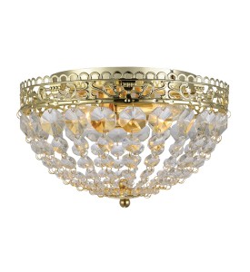 Lampa sufitowa Plafon Saxholm 106063 Markslojd 2xE14 40W Złoty Przezroczysty