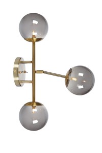 Lampa ścienna Trinity 108253 Markslojd 3xG9 20W Mosiężny SMOKE