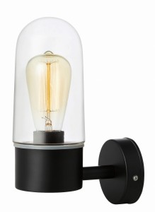 Lampa ścienna Zen 107800 Markslojd 1xE27 15W Czarny Przezroczysty