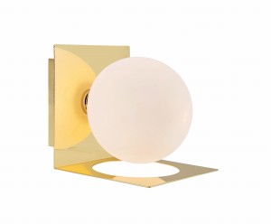 Lampa ścienna Kinkiet Zenit 108085 Markslojd 1xG9 18W Mosiężny Biały