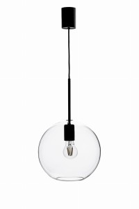 Lampa wisząca Patera 108506 Markslojd 1xE27 25W Czarny Przezroczysty