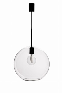 Lampa wisząca Patera 108507 Markslojd 1xE27 25W Czarny Przezroczysty