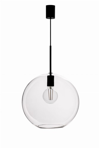 Lampa wisząca Patera 108507 Markslojd 1xE27 25W Czarny Przezroczysty