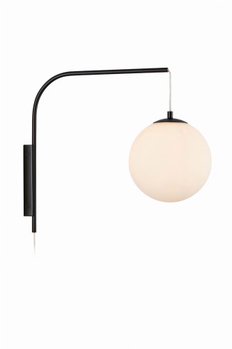Lampa ścienna Dione 108420 Markslojd 1xE14 40W Czarny Biały