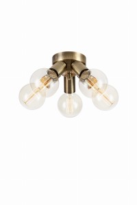 Lampa wisząca Mazzo 108553 Markslojd 5xE27 40W Metal Antyczny mosiądz