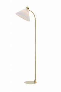 Lampa stojąca podłogowa Mira 108569 Markslojd 1xE27 40W Metal Brushed mosiądz