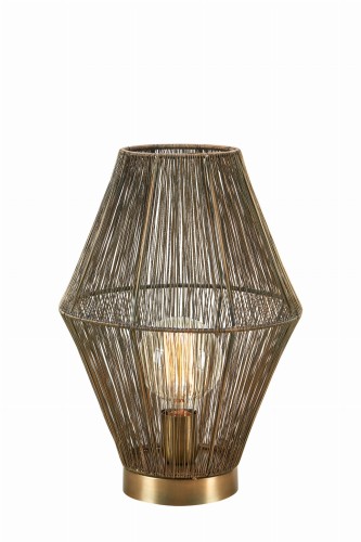 Lampa stojąca stołowa Casa 108665 Markslojd 1xE27 40W Metal Antyczny mosiądz