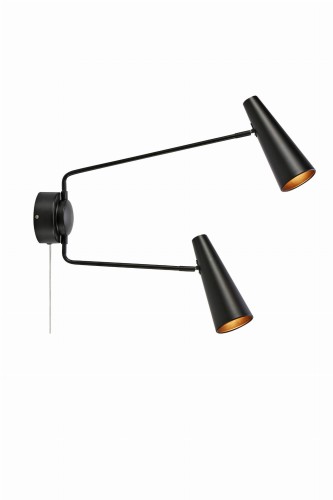 Lampa ścienna Peak 108690 Markslojd 2xE14 40W Żelazo Czarny