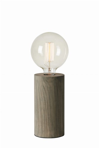 Lampa stojąca stołowa Legna 108755 Markslojd 1xE27 40W Drewno Stained szary