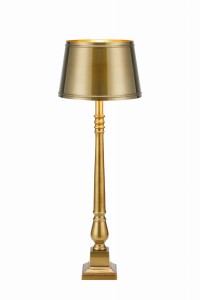 Lampa stojąca stołowa Metallo 108774 Markslojd 1xE27 40W Aluminium Antyczny mosiądz