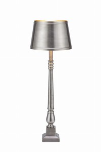 Lampa stojąca stołowa Metallo 108775 Markslojd 1xE27 40W Aluminium Antyczny srebro
