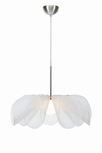 Lampa wisząca Styrka 108818 Markslojd E27 Satin nickel, biały