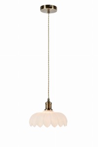 Lampa wisząca Kurage 108857 Markslojd E27 Antyczny Mosiężny, biały