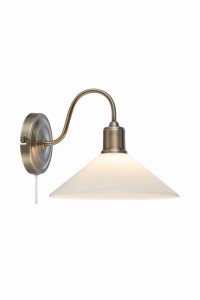 Lampa ścienna Vela 108865 Markslojd E27 Antyczny Mosiężny, biały