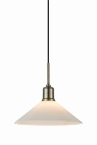 Lampa wisząca Vela 108867 Markslojd E27 Antyczny Mosiężny, biały