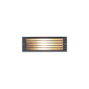 Lampa zewnętrzna ścienna wbudowana ASSAM 4453 Nowodvorski 1xE27 10W only LED IP65 Aluminium lakierowane Grafitowy