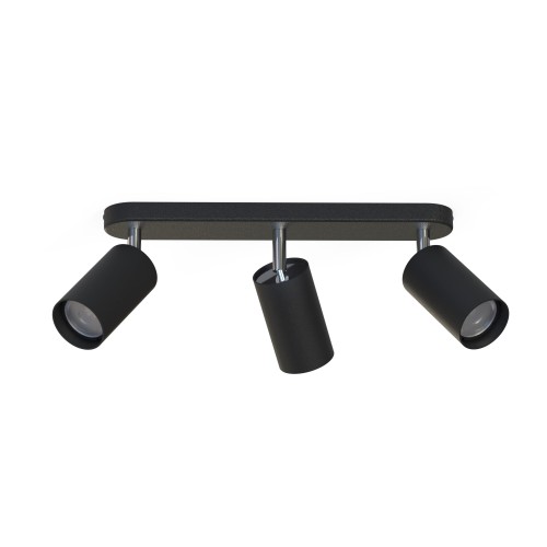 Lampa sufitowa spot EYE SPOT 6021 Nowodvorski 3x10W GU10 R50 Stal lakierowana Czarny