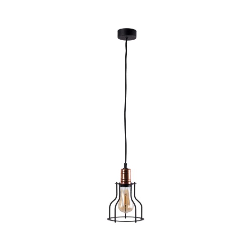 Lampa wisząca WORKSHOP B 6336 Nowodvorski 1x25W E27 Stal lakierowana Czarny