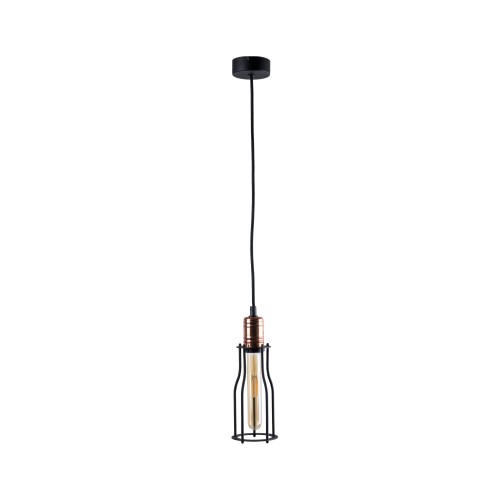 Lampa wisząca WORKSHOP A 6337 Nowodvorski 1x25W E27 Stal lakierowana Czarny