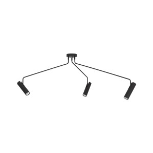 Lampa sufitowa spot EYE SUPER 6504 Nowodvorski 3x10W GU10 R50 Stal lakierowana Czarny