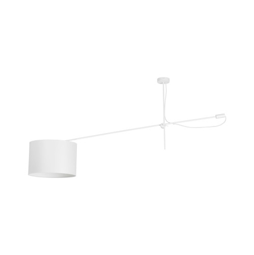 Lampa sufitowa VIPER 6640 Nowodvorski 1x25W E27 Tkanina Biały