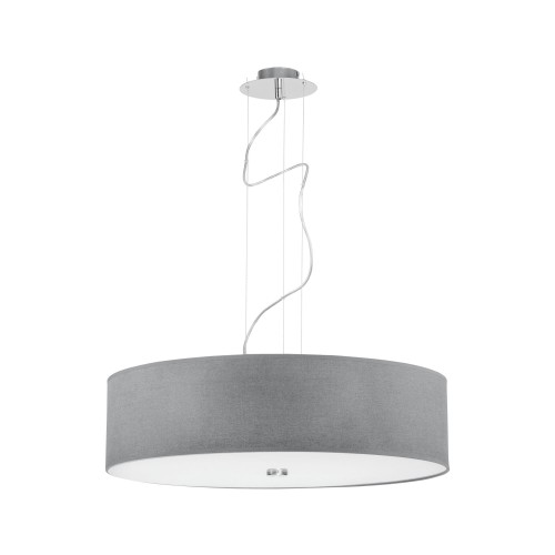 Lampa wisząca VIVIANE 6773 Nowodvorski 3x25W E27 Tkanina Szary
