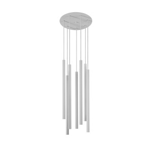Lampa wisząca LASER 490 8918 Nowodvorski 7x10W LED G9 Stal lakierowana Biały