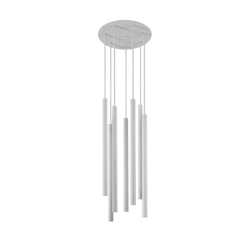 Lampa wisząca LASER 490 8918 Nowodvorski 7x10W LED G9 Stal lakierowana Biały