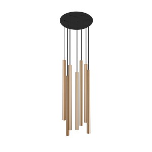 Lampa wisząca LASER 490 8921 Nowodvorski 7x10W LED G9 Lity mosiądz Mosiądz