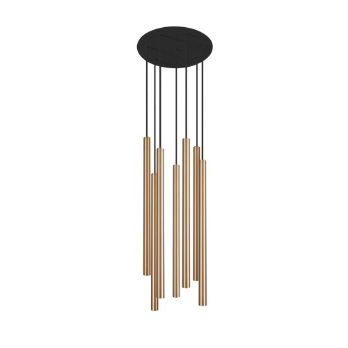Lampa wisząca LASER 490 8921 Nowodvorski 7x10W LED G9 Lity mosiądz Mosiądz