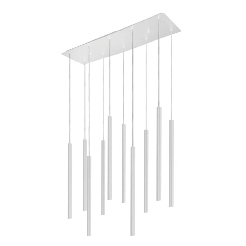 Lampa wisząca LASER 490 8922 Nowodvorski 10x10W LED G9 Stal lakierowana Biały