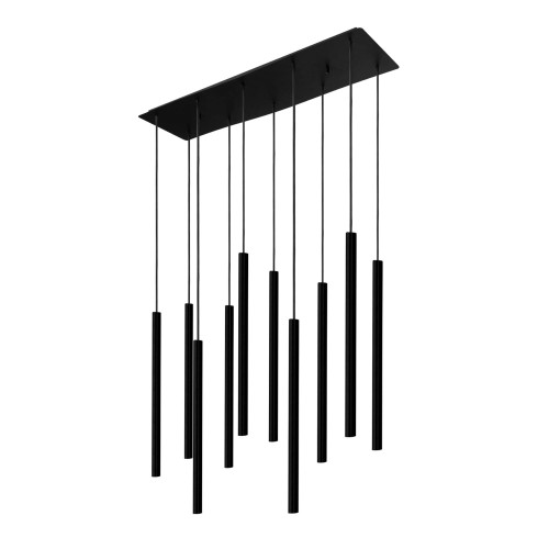 Lampa wisząca LASER 490 8923 Nowodvorski 10x10W LED G9 Stal lakierowana Czarny