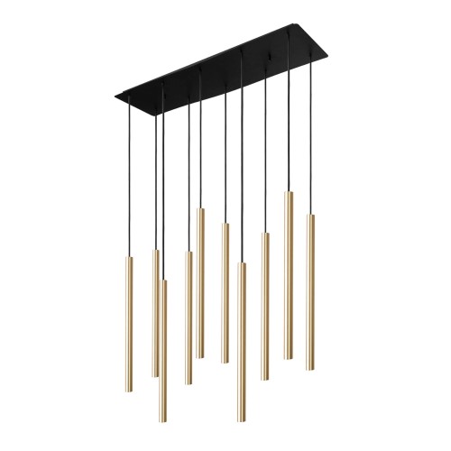 Lampa wisząca LASER 490 8924 Nowodvorski 10x10W LED G9 Lity mosiądz Mosiądz
