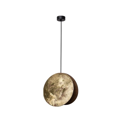 Lampa wisząca WHEEL 9028 Nowodvorski 10W LED E27 Sklejka Złoty