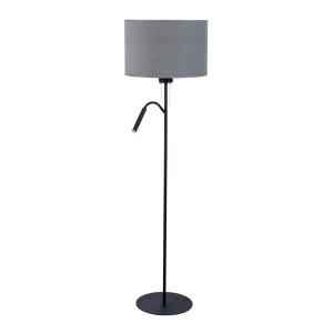 Lampa stojąca podłogowa HOTEL PLUS 9072 Nowodvorski 10W LED, 25W LED E27, G9 Tkanina Szary