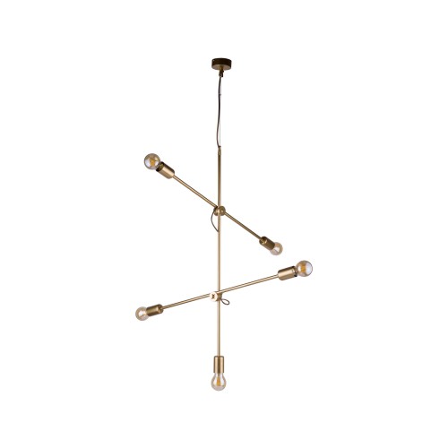 Lampa wisząca STICKS 9076 Nowodvorski 5x60W E27 Stal lakierowana Złoty