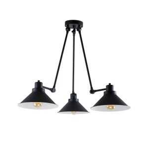 Lampa sufitowa TECHNO 9142 Nowodvorski 25W LED E27 Stal lakierowana Czarny