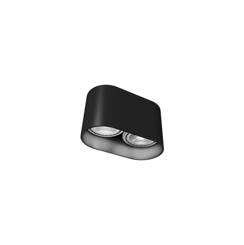 Lampa sufitowa natynkowa OVAL 9240 Nowodvorski 15W LED GU10 ES111 Aluminium lakierowane Czarny