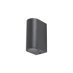 Lampa zewnętrzna ścienna natynkowa NICO 9517 Nowodvorski 2xGU10 R50 10W only LED IP54 Aluminium lakierowane Grafitowy
