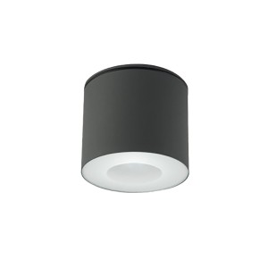 Lampa zewnętrzna sufitowa plafon HEXA 9565 Nowodvorski 1xGU10 R50 10W only LED IP44 Aluminium lakierowane Grafitowy