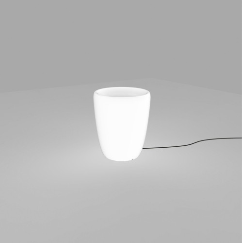 Lampa zewnętrzna stojąca FLOW 9711 Nowodvorski Lighting 1xE27 25W only LED IP44 Tworzywo sztuczne PE Biały