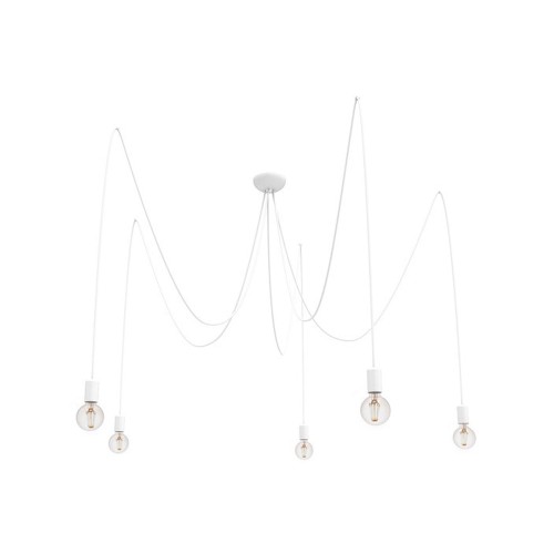 Lampa wisząca SPIDER 9744 Nowodvorski 25W LED E27 Przewód w oplocie Biały