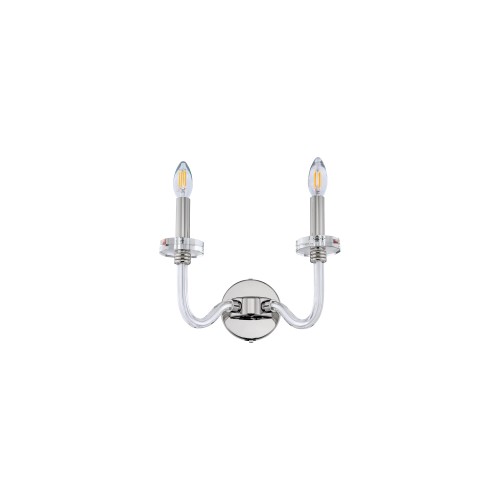 Lampa ścienna kinkiet HAMPTON 8155 Nowodvorski 2x10W E14 Stal chromowana Chrom