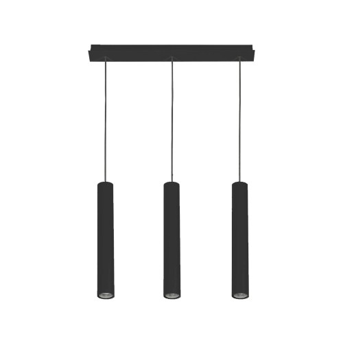 Lampa sufitowa wisząca EYE 7862 Nowodvorski 3x10W GU10 R50 Stal lakierowana Czarny